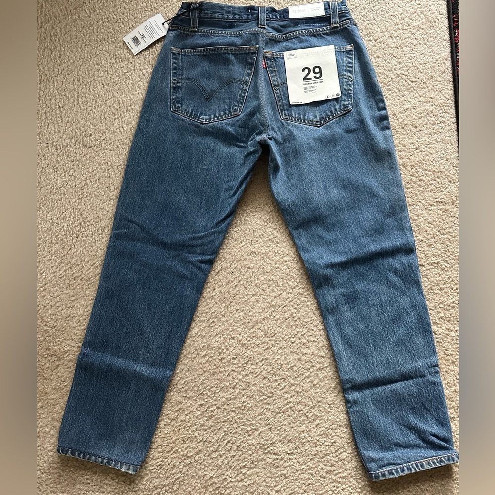 RE/DONE Levi’s High Rise Ankle Crop - Indigo, Size 29